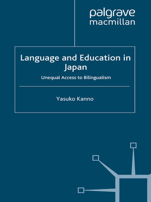 cover image of Language and Education in Japan